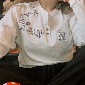 🖤 Vintage 101 Dalmatians Henley 🖤